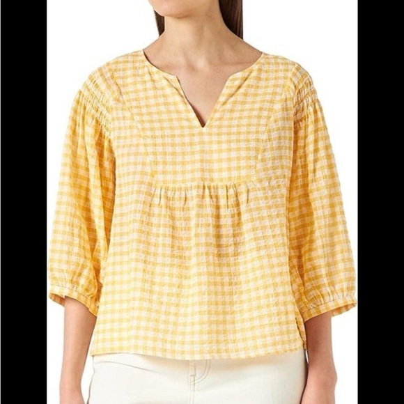 Part Two Copenhagen Pi PW Blouse Amber Yellow 40 or Large (14/16) - Picture 1 of 10